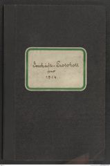 k.k. naturhistorisches Hofmuseum, Protokollbuch Intendanzakten 1914, Seite 1